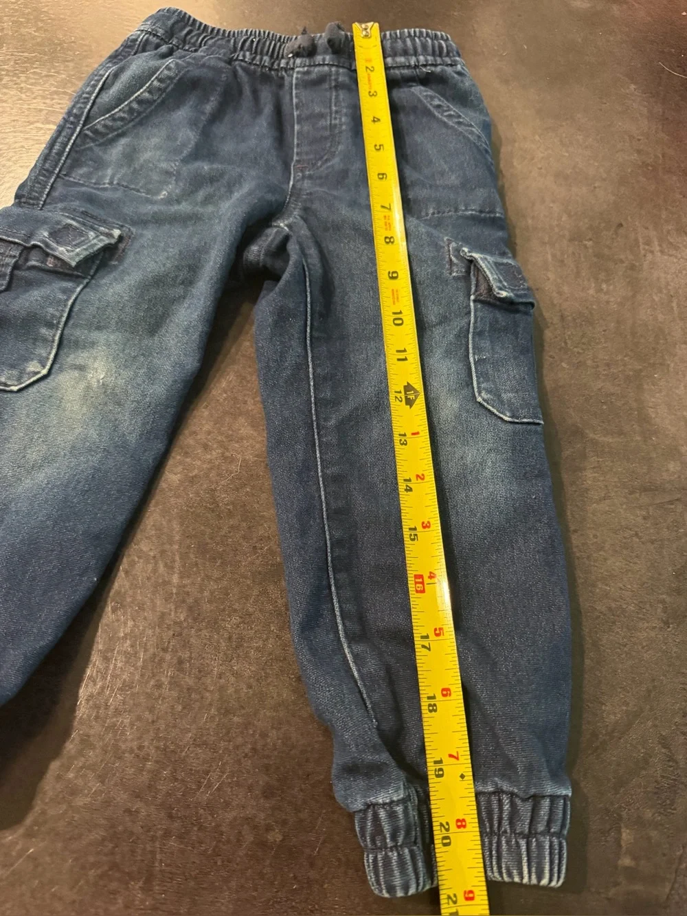 GAP Kids' Dark Blue Cargo Jogger Pants Sz 4 Jean-like